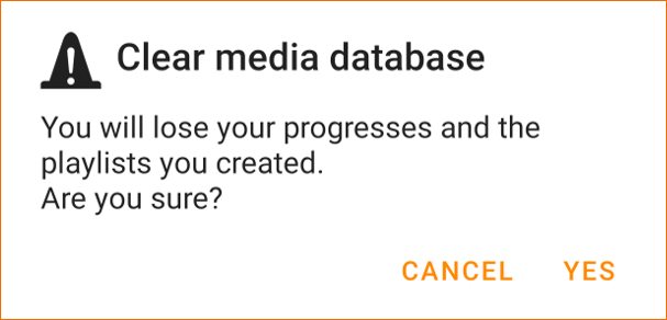 Clear media database