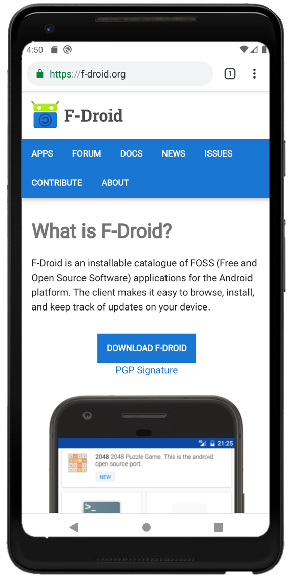 F-Droid Homepage