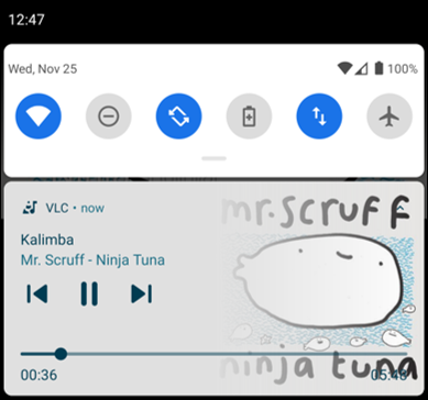 Audio Player Notification