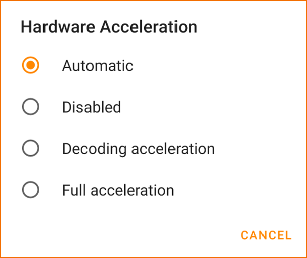 Hardware Acceleration